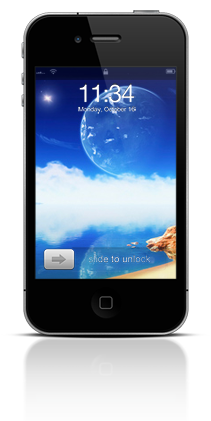 Aqua Moon 001 Apple iPhone 4 thumbnail