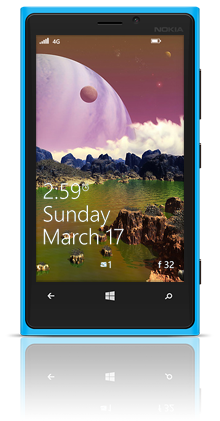 Alien Poppies 001 Nokia Lumia 920 BLUE thumbnail