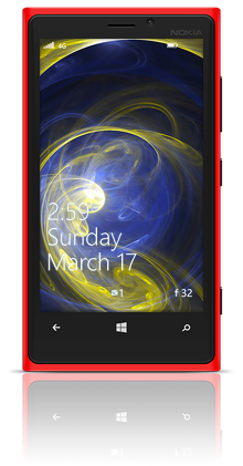 Abstract Circles 001 Nokia Lumia 920 RED thumbnail