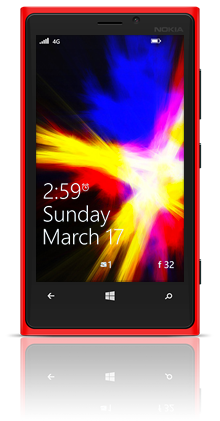 Abstract Fire 001 Nokia Lumia 920 RED thumbnail