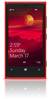 Alien Moon 002 Nokia Lumia 920 RED thumbnail