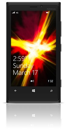 Abstract Fire 002 Nokia Lumia 920 BLACK thumbnail