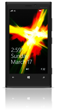 Abstract Fire 003 Nokia Lumia 920 BLACK thumbnail