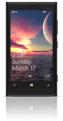 Far Away Sunset 001 Nokia Lumia 920 BLACK thumbnail