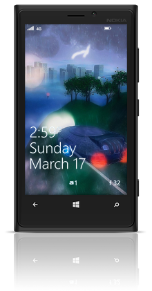 Futur Rain 001 Nokia Lumia 920 BLACK thumbnail
