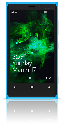Abstract Autumn Leaves 002 Nokia Lumia 920 BLUE thumbnail