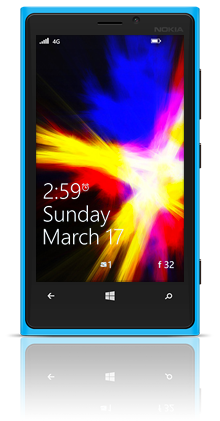 Abstract Fire 001 Nokia Lumia 920 BLUE thumbnail