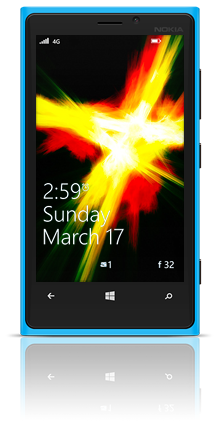 Abstract Fire 003 Nokia Lumia 920 BLUE thumbnail