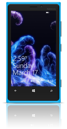 Abstract Fractals 002 Nokia Lumia 920 BLUE thumbnail