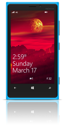Alien Moon 002 Nokia Lumia 920 BLUE thumbnail