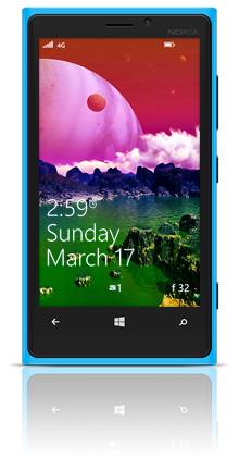 Alien Poppies 002 Nokia Lumia 920 BLUE thumbnail