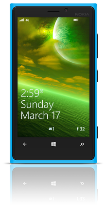 Alien Sea 001 Nokia Lumia 920 BLUE thumbnail