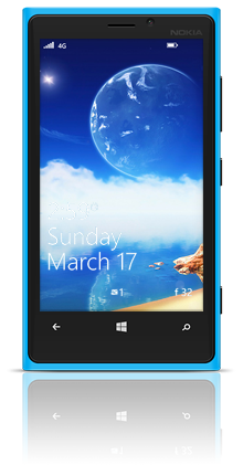Aqua Moon 001 Nokia Lumia 920 BLUE thumbnail