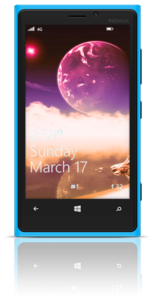 Aqua Moon 002 Nokia Lumia 920 BLUE thumbnail