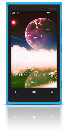 Aqua Moon 003 Nokia Lumia 920 BLUE thumbnail