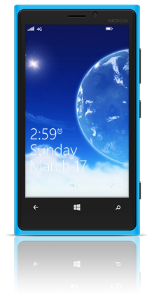 Aqua Moon 004 Nokia Lumia 920 BLUE thumbnail