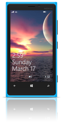 Far Away Sunset 001 Nokia Lumia 920 BLUE thumbnail