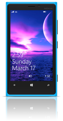 Far Away Sunset 002 Nokia Lumia 920 BLUE thumbnail