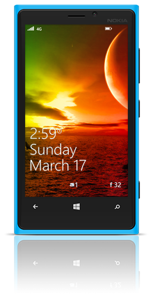 Far Away Sunset 004 Nokia Lumia 920 BLUE thumbnail