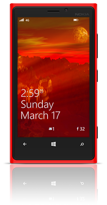 Alien Moon 001 Nokia Lumia 920 RED thumbnail