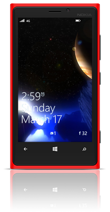 Blue Light Lake Nokia Lumia 920 RED thumbnail