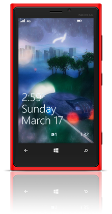 Futur Rain 001 Nokia Lumia 920 RED thumbnail
