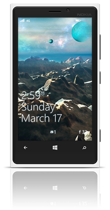 Blue Planets System 001 Nokia Lumia 920 WHITE thumbnail
