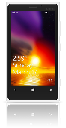 Infinite Sunset Nokia Lumia 920 WHITE thumbnail