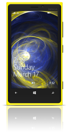 Abstract Circles 001 Nokia Lumia 920 YELLOW thumbnail