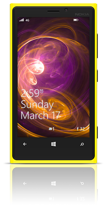 Abstract Circles 003 Nokia Lumia 920 YELLOW thumbnail
