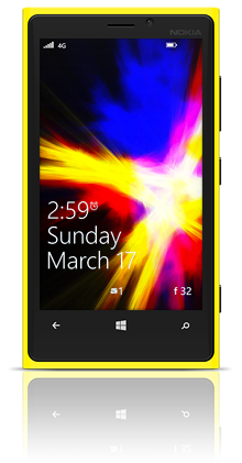 Abstract Fire 001 Nokia Lumia 920 YELLOW thumbnail