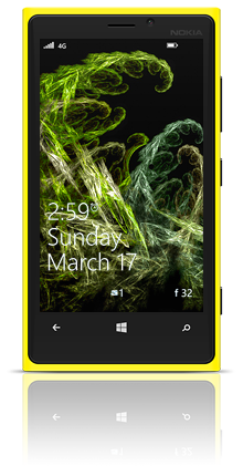 Abstract Fractals 001 Nokia Lumia 920 YELLOW thumbnail