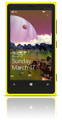Alien Poppies 001 Nokia Lumia 920 YELLOW thumbnail