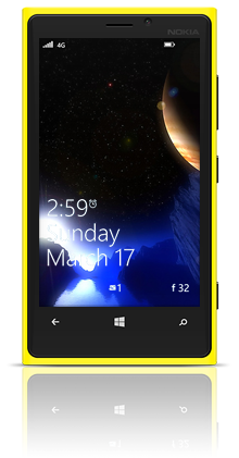 Blue Light Lake Nokia Lumia 920 YELLOW thumbnail